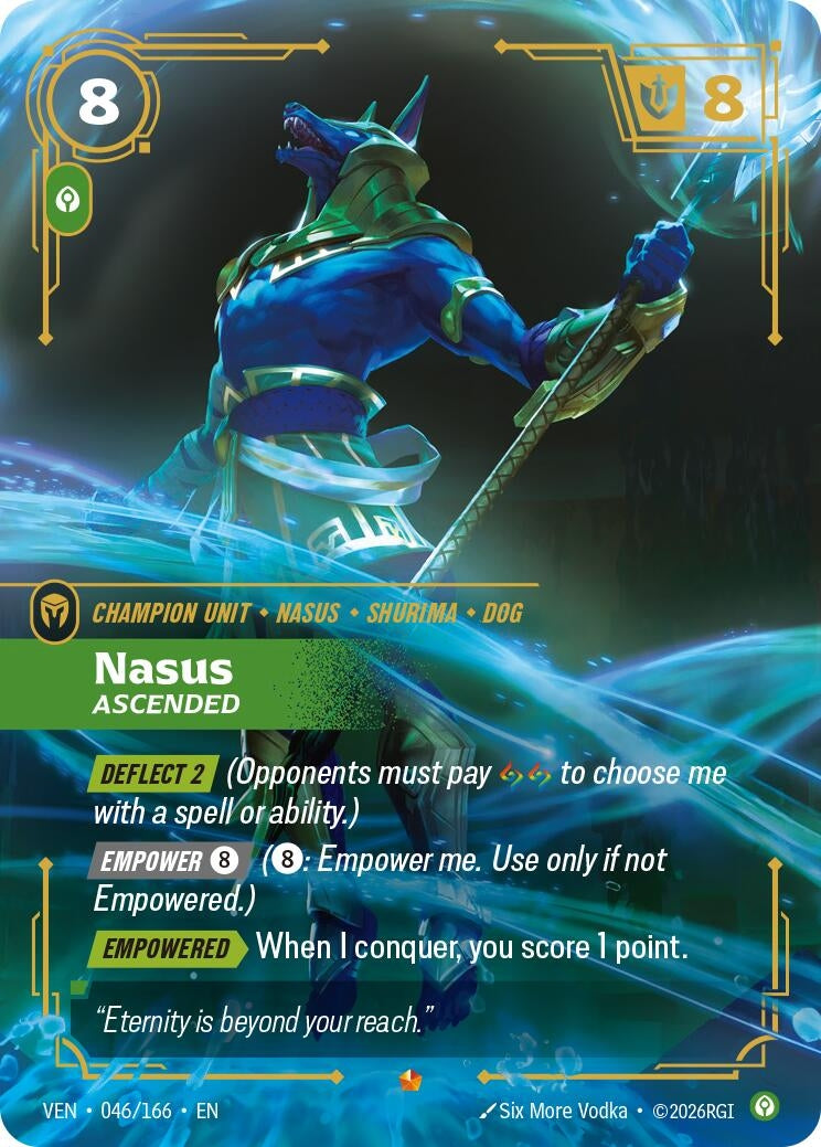 Image for Nasus, Ascended (046/166) (Vendetta) (VEN) - Riftbound: League of Legends Trading Card Game