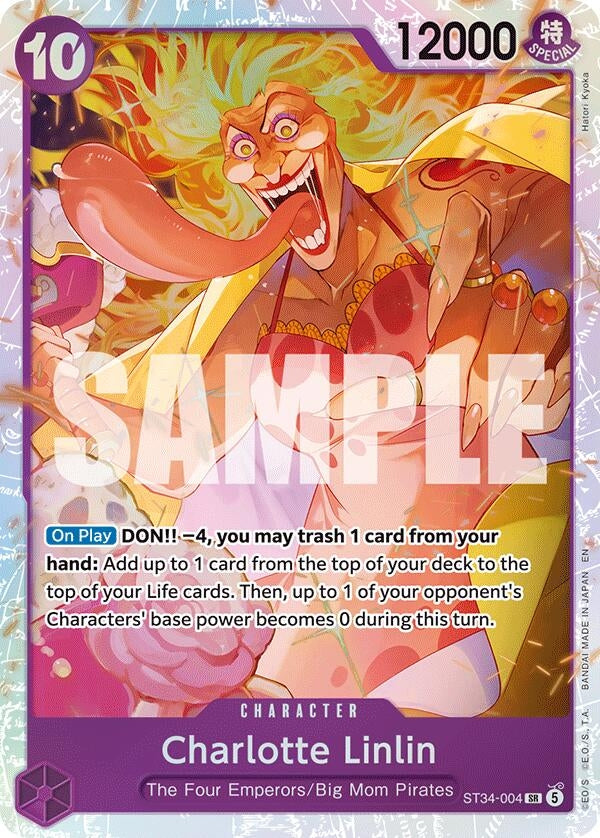 Image for Charlotte Linlin (ST34-004) (Starter Deck 34: PURPLE Charlotte Katakuri) (ST-34) - One Piece Card Game
