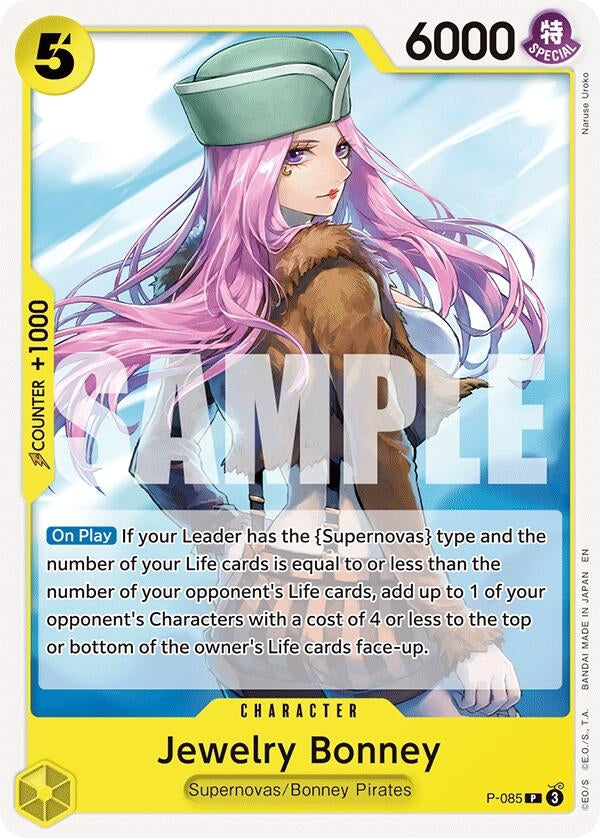 Image for Jewelry Bonney (P-085) (Starter Deck 36: YELLOW Eustass"Captain"Kid) (ST-36) - One Piece Card Game