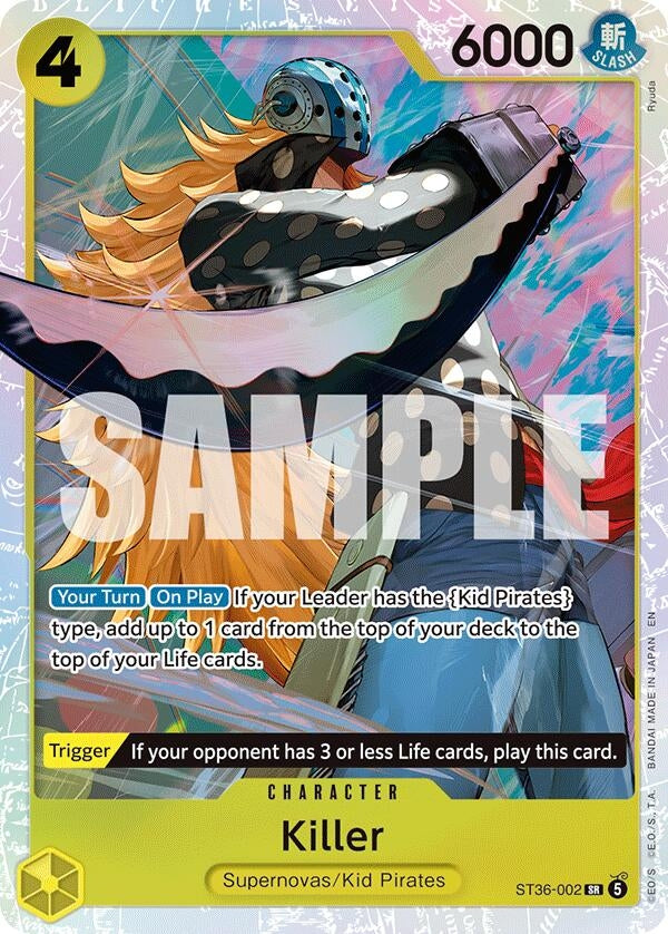 Image for Killer (ST36-002) (Starter Deck 36: YELLOW Eustass"Captain"Kid) (ST-36) - One Piece Card Game