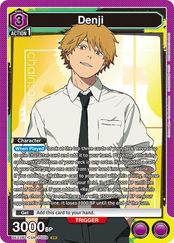 Image for Denji (008) (UE22BT/CSM-1-008) (UE22BT: CHAINSAW MAN) (UE22BT) - Union Arena