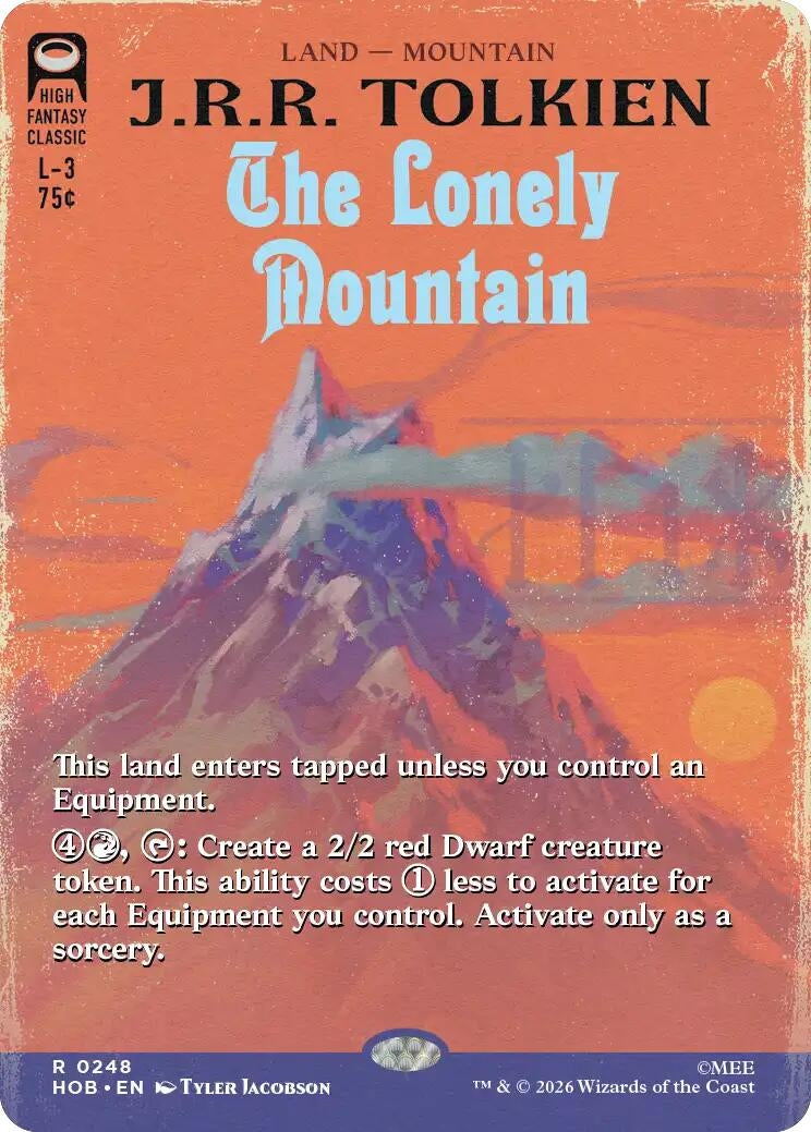 Image for The Lonely Mountain (Borderless) (248) (The Hobbit) (HOB) - Magic: The Gathering