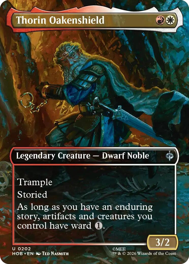 Image for Thorin Oakenshield (Borderless) (202) (The Hobbit) (HOB) - Magic: The Gathering