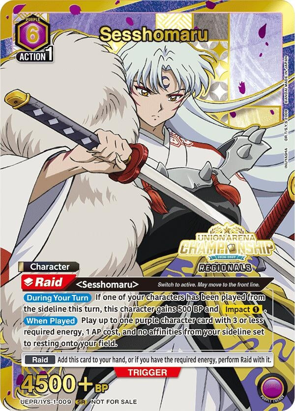 Image for Sesshomaru (Regionals 26-27) (UEPR/IYS-1-009) (Union Arena Promotion Cards) (UEPR) - Union Arena