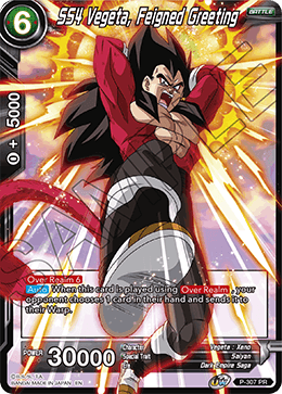 SS4 Vegeta, Feigned Greeting (P-307) [Tournament Promotion Cards] | Red Riot Games CA