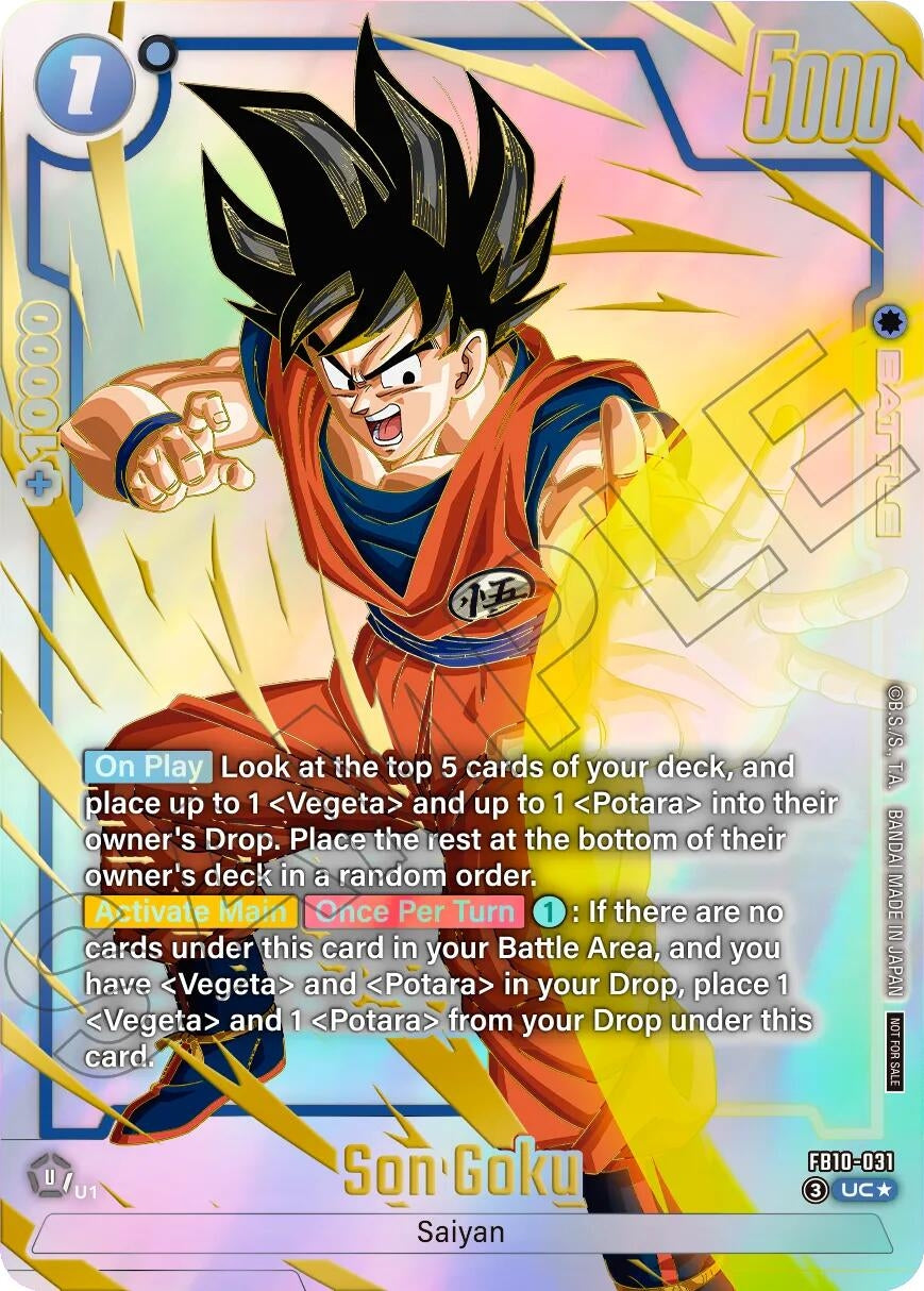 Image for Son Goku - FB10-031 (Limited Pack 26-27 WAVE2) (FB10-031) (Tournament and Championship Promos) (DBSFW_TPR) - Dragon Ball Super: Fusion World