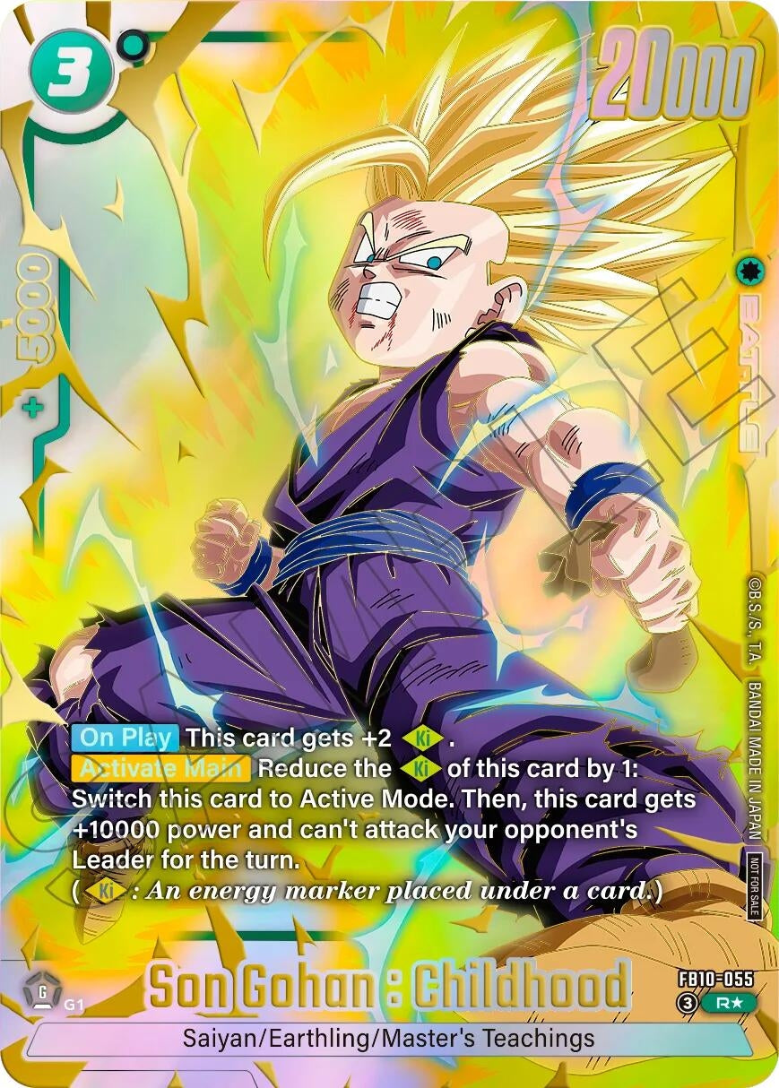 Image for Son Gohan : Childhood - FB10-055 (Limited Pack 26-27 WAVE2) (FB10-055) (Tournament and Championship Promos) (DBSFW_TPR) - Dragon Ball Super: Fusion World