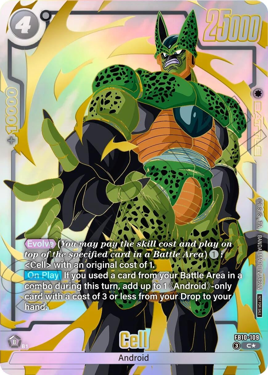 Image for Cell - FB10-109 (Limited Pack 26-27 WAVE2) (FB10-109) (Tournament and Championship Promos) (DBSFW_TPR) - Dragon Ball Super: Fusion World
