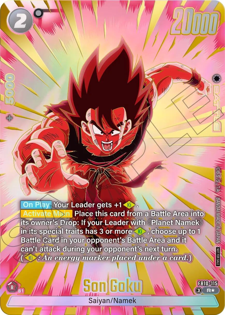 Image for Son Goku - FB10-115 (Limited Pack 26-27 WAVE2) (FB10-115) (Tournament and Championship Promos) (DBSFW_TPR) - Dragon Ball Super: Fusion World