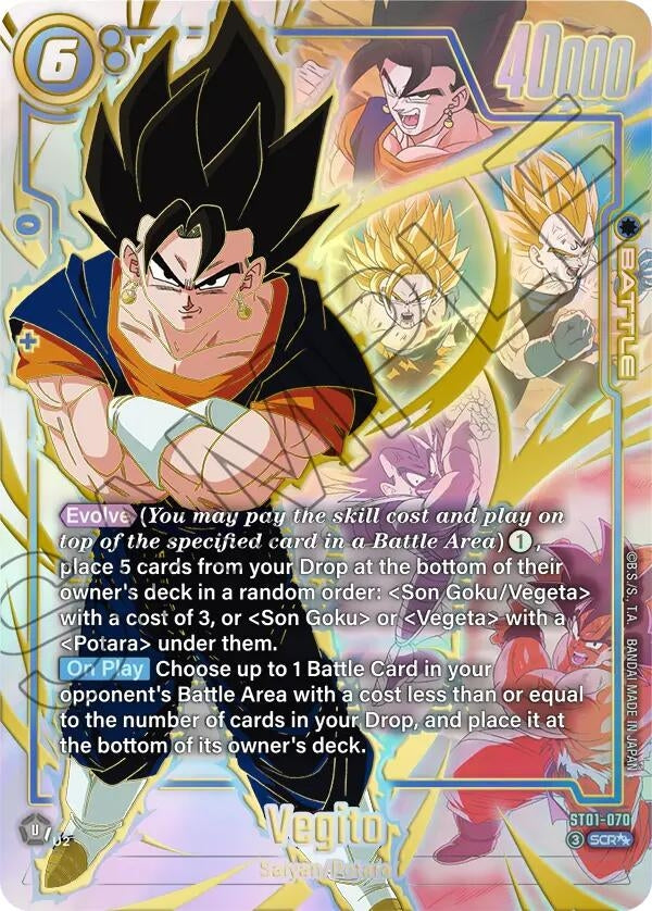 Image for Vegito - ST01-070 (Super Alternate Art) (ST01-070) (Story Booster 01) (ST01) - Dragon Ball Super: Fusion World