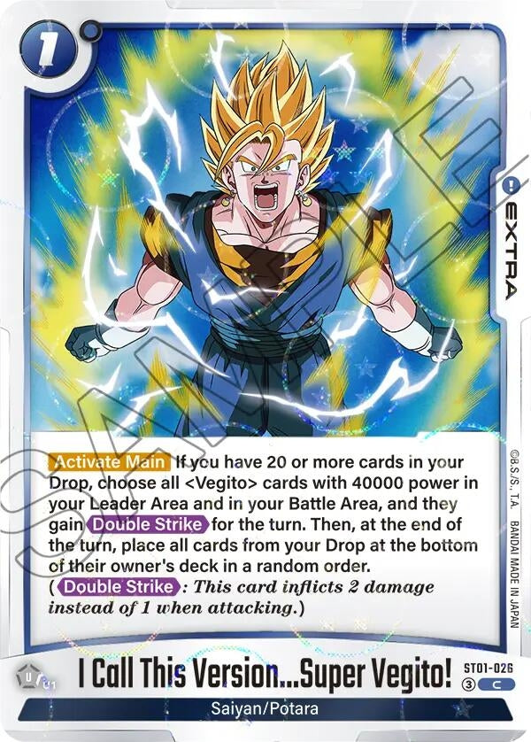 Image for I Call This Version...Super Vegito! (Dragon Ball Pattern) (ST01-026) (Story Booster 01) (ST01) - Dragon Ball Super: Fusion World