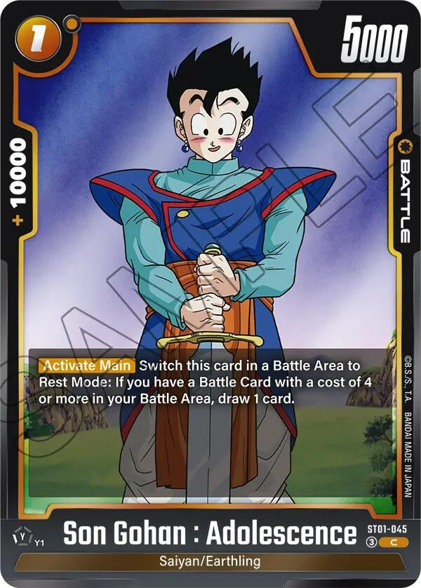 Image for Son Gohan : Adolescence - ST01-045 (ST01-045) (Story Booster 01) (ST01) - Dragon Ball Super: Fusion World