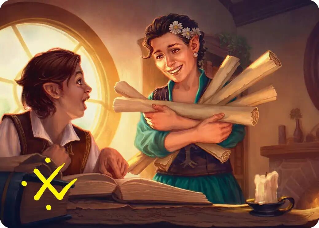 Image for Belladonna Took Art Card (Gold-Stamped Signature) (2) (Art Series: The Hobbit) (ASHOB) - Magic: The Gathering