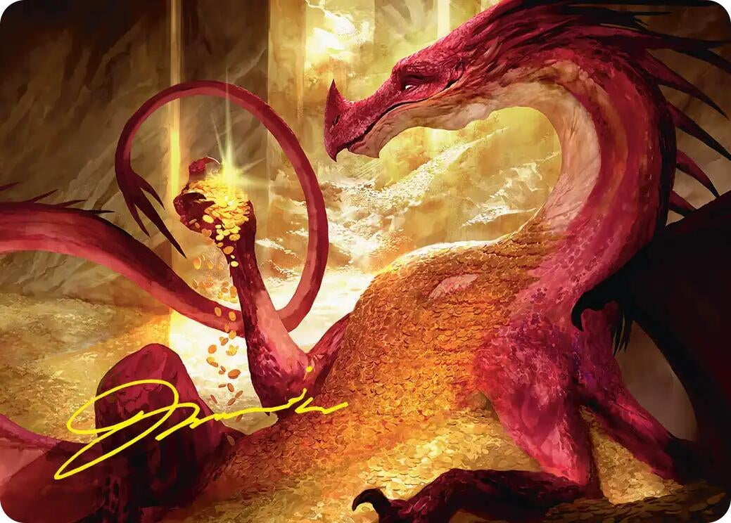 Image for Gleaming Splendor Art Card (Gold-Stamped Signature) (4) (Art Series: The Hobbit) (ASHOB) - Magic: The Gathering