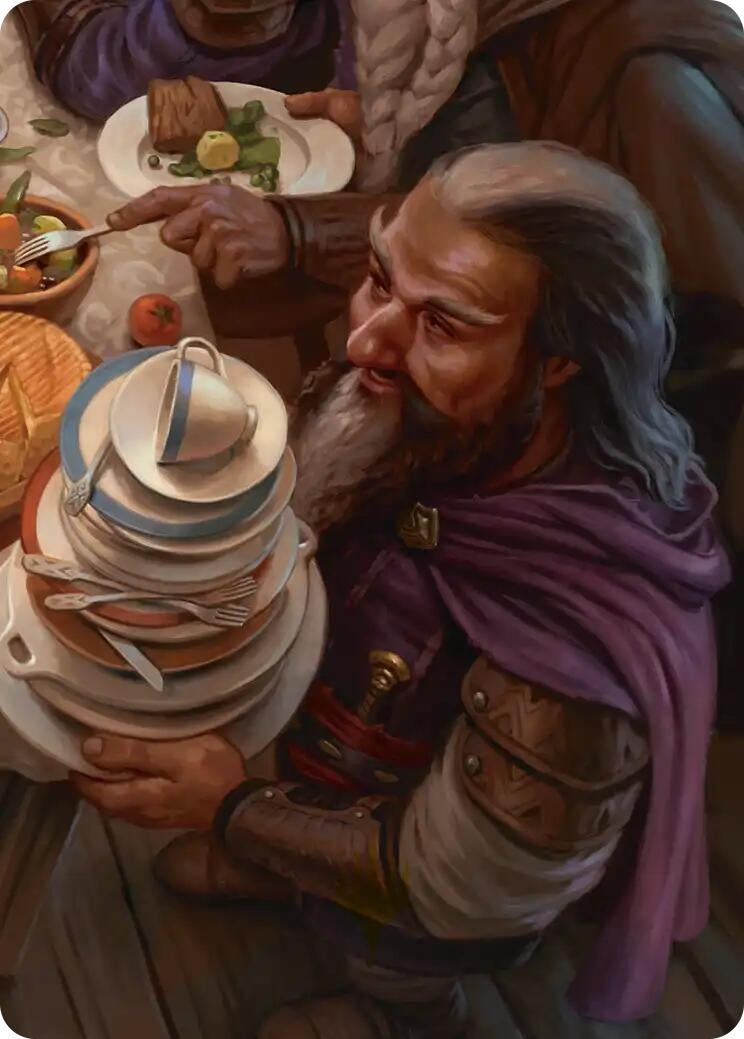 Image for Ori, Plate Stacker Art Card (6/12) (6) (Art Series: The Hobbit) (ASHOB) - Magic: The Gathering