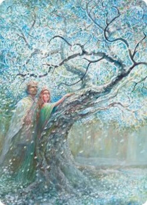 Image for Flowering of the White Tree Art Card (27) (Art Series: The Hobbit) (ASHOB) - Magic: The Gathering