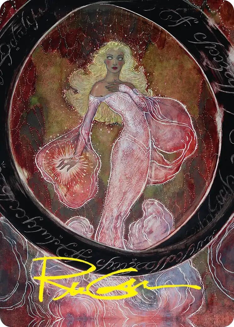 Image for Galadriel's Dismissal Art Card (Gold-Stamped Signature) (29) (Art Series: The Hobbit) (ASHOB) - Magic: The Gathering
