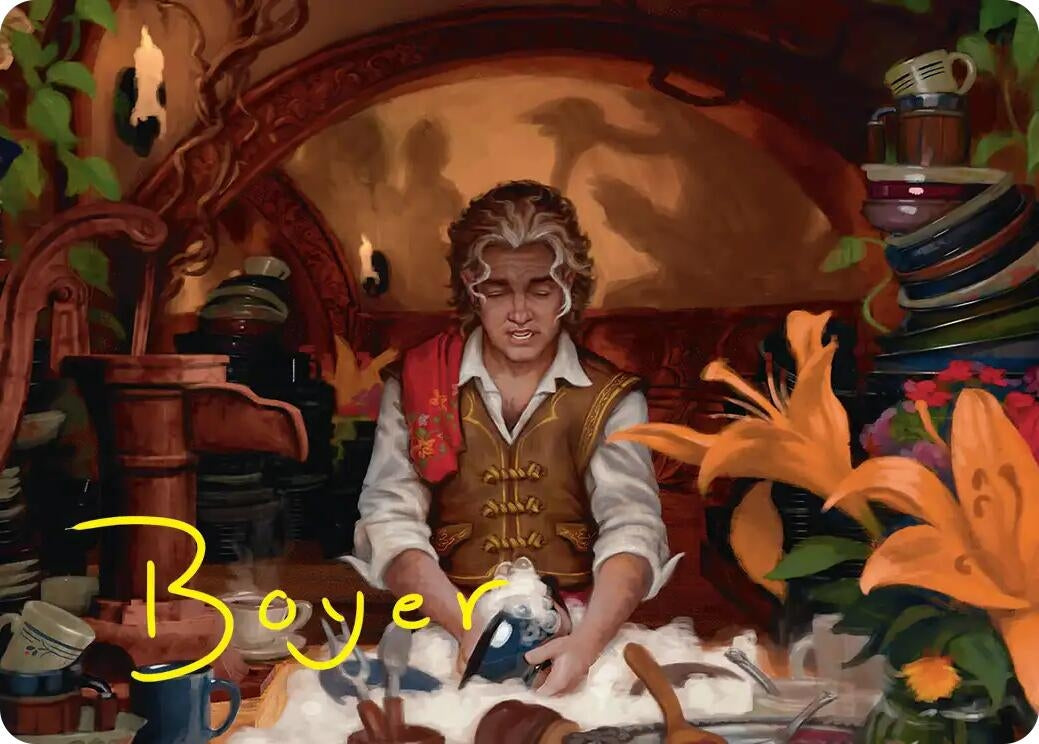 Image for Confusticate and Bebother Art Card (Gold-Stamped Signature) (8) (Art Series: The Hobbit) (ASHOB) - Magic: The Gathering