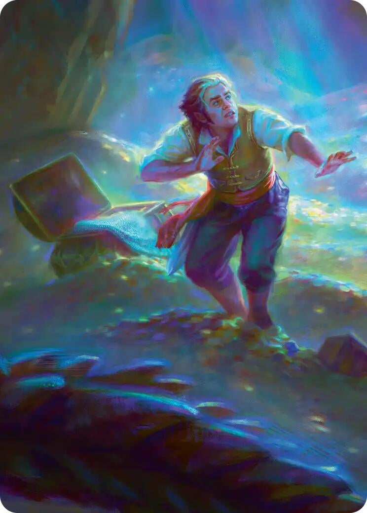 Image for Bilbo's Burglaring Art Card (10/12) (10) (Art Series: The Hobbit) (ASHOB) - Magic: The Gathering