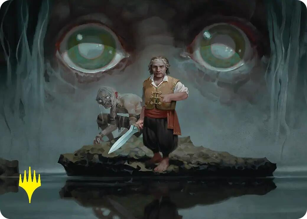 Image for Riddles in the Dark Art Card (Gold-Stamped) (12) (Art Series: The Hobbit) (ASHOB) - Magic: The Gathering