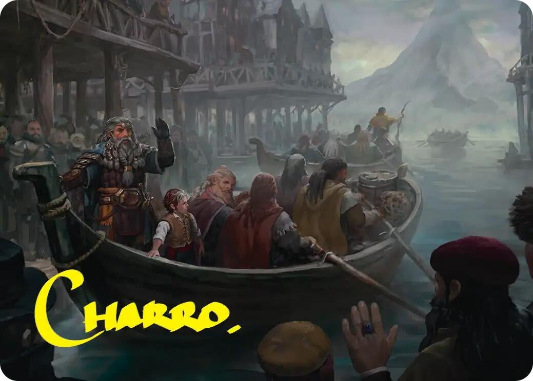 Image for Uneasy Partings Art Card (Gold-Stamped Signature) (14) (Art Series: The Hobbit) (ASHOB) - Magic: The Gathering