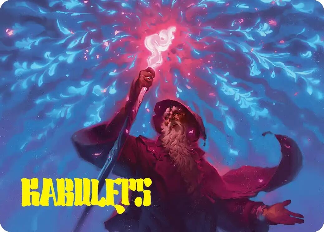 Image for Wizard's Staff Art Card (Gold-Stamped Signature) (15) (Art Series: The Hobbit) (ASHOB) - Magic: The Gathering