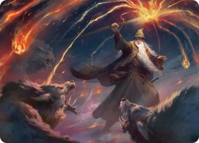 Image for Gandalf, Shadow's Foe Art Card (46) (Art Series: The Hobbit) (ASHOB) - Magic: The Gathering