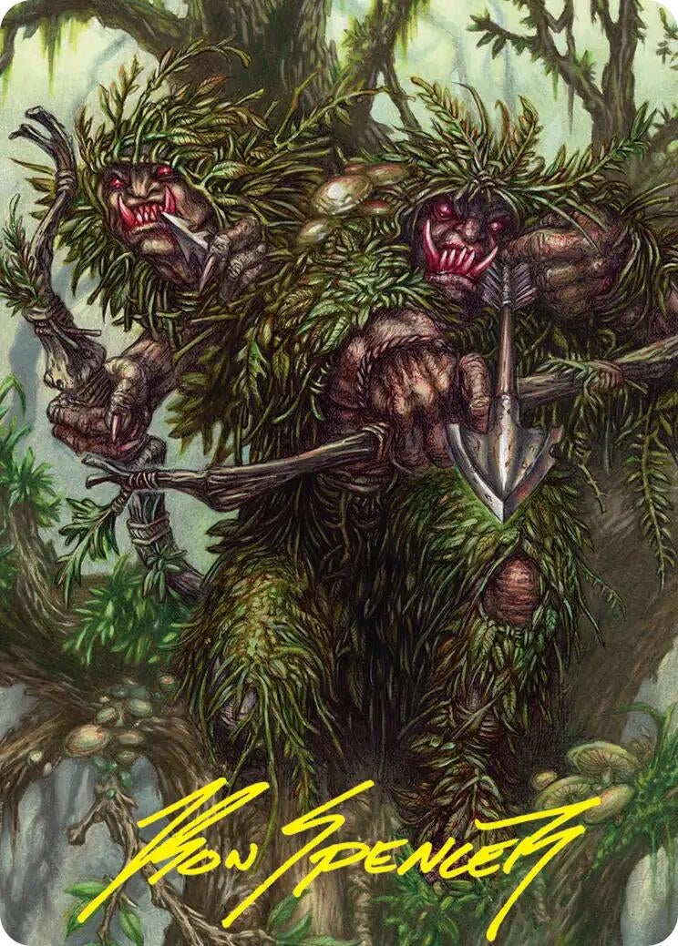Image for Orcish Bowmasters Art Card (Gold-Stamped Signature) (30) (Art Series: The Hobbit) (ASHOB) - Magic: The Gathering
