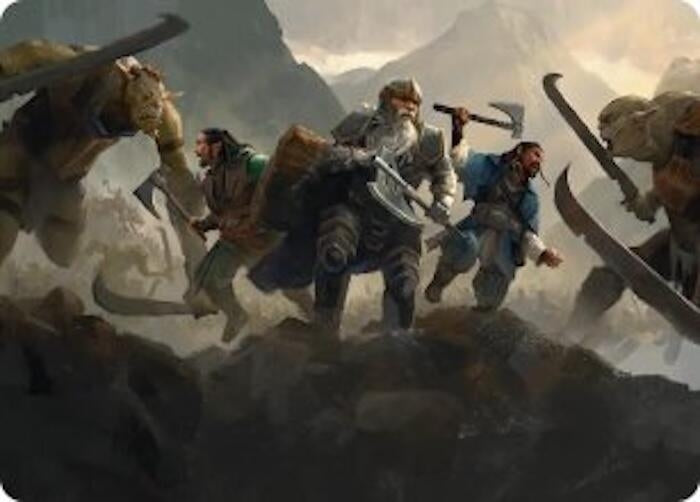 Image for Struggle of Howling Steel Art Card (51) (Art Series: The Hobbit) (ASHOB) - Magic: The Gathering