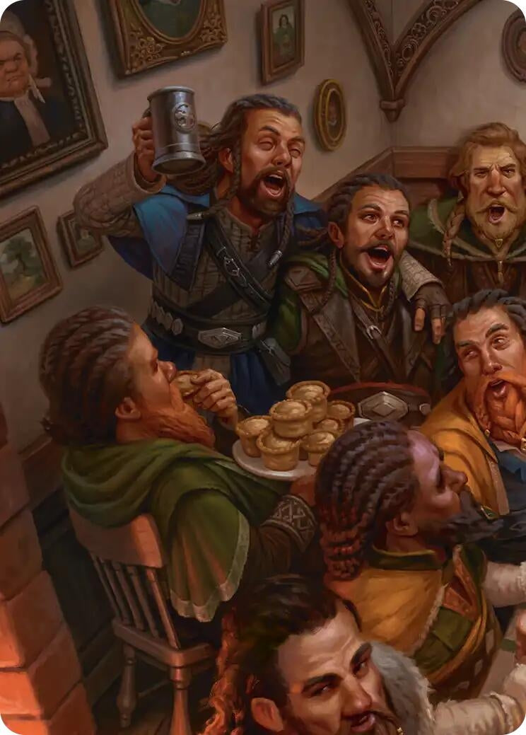 Image for Fili and Kili, Joyous Art Card (1/12) (1) (Art Series: The Hobbit) (ASHOB) - Magic: The Gathering