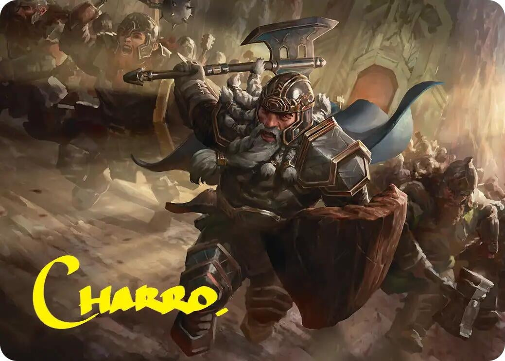 Image for Thorin, Mountain-king Art Card (Gold-Stamped Signature) (19) (Art Series: The Hobbit) (ASHOB) - Magic: The Gathering