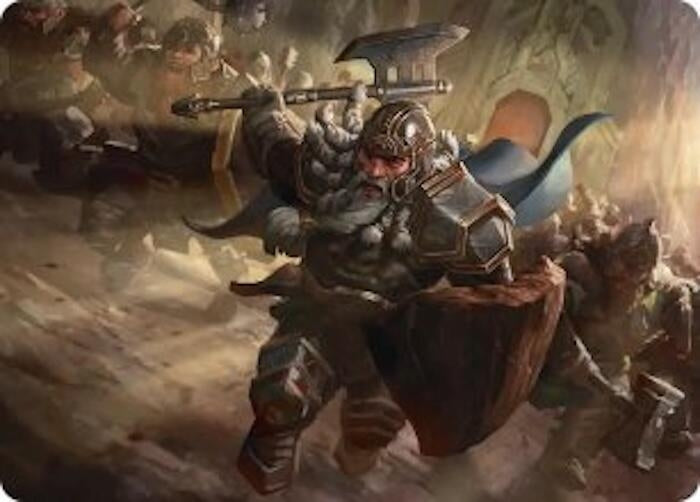 Image for Thorin, Mountain-king Art Card (19) (Art Series: The Hobbit) (ASHOB) - Magic: The Gathering