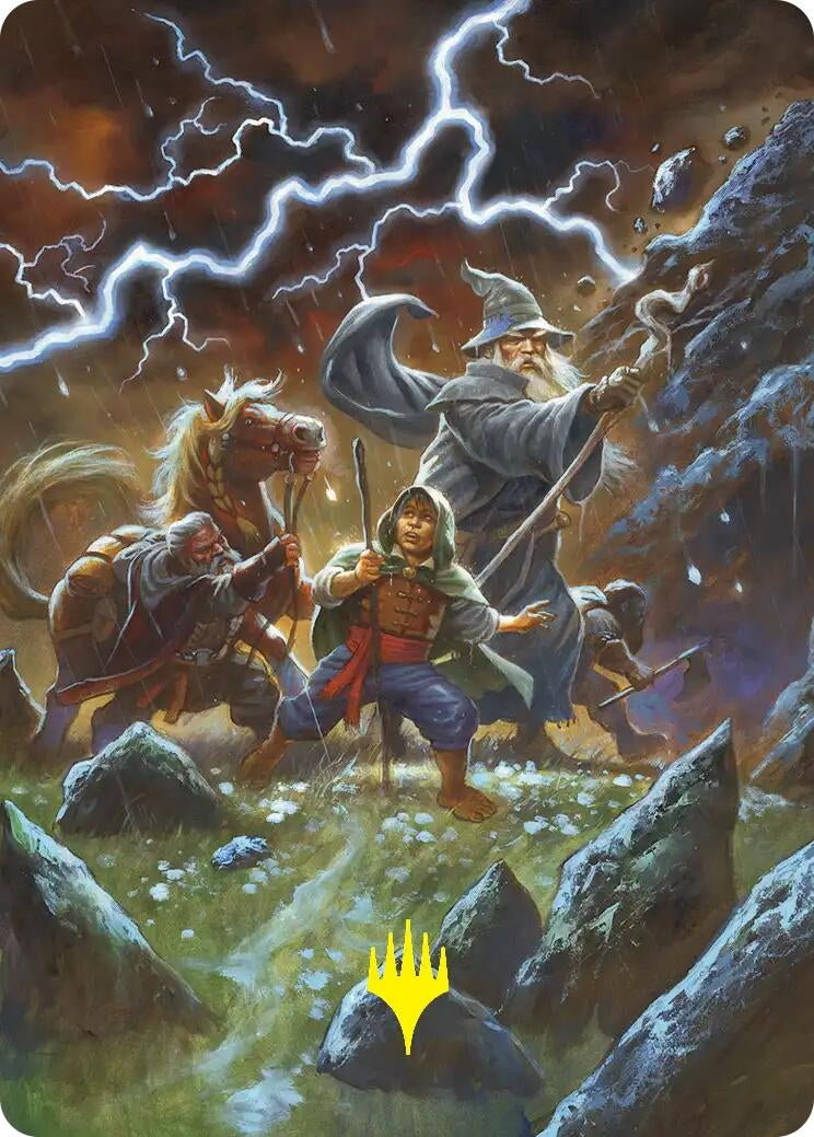 Image for Call Forth the Tempest Art Card (Gold-Stamped) (33) (Art Series: The Hobbit) (ASHOB) - Magic: The Gathering