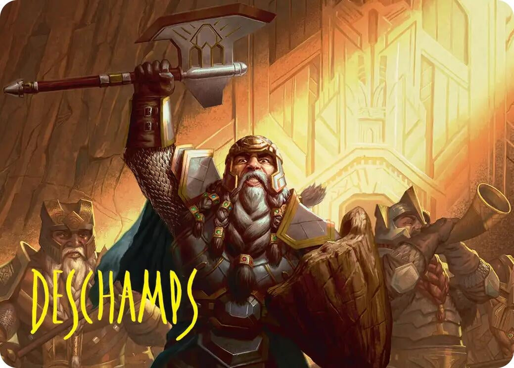 Image for Thorin, Company's Leader Art Card (Gold-Stamped Signature) (47) (Art Series: The Hobbit) (ASHOB) - Magic: The Gathering