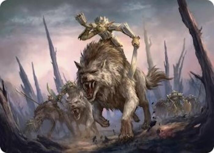 Image for Signal the Onslaught Art Card (52) (Art Series: The Hobbit) (ASHOB) - Magic: The Gathering
