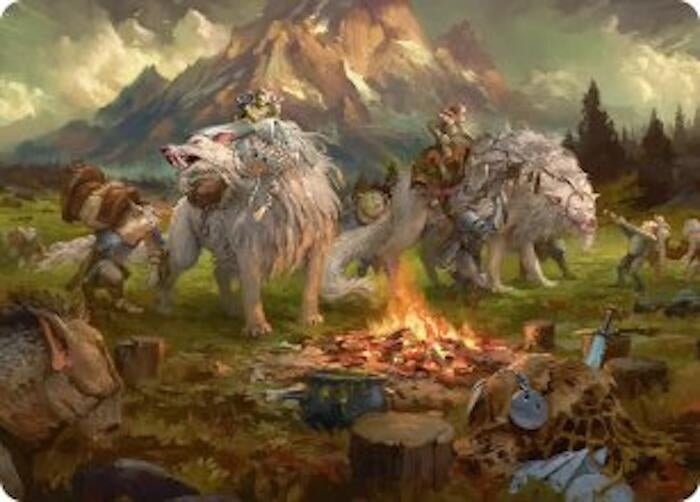 Image for Mount Gundabad Mobilizes Art Card (54) (Art Series: The Hobbit) (ASHOB) - Magic: The Gathering