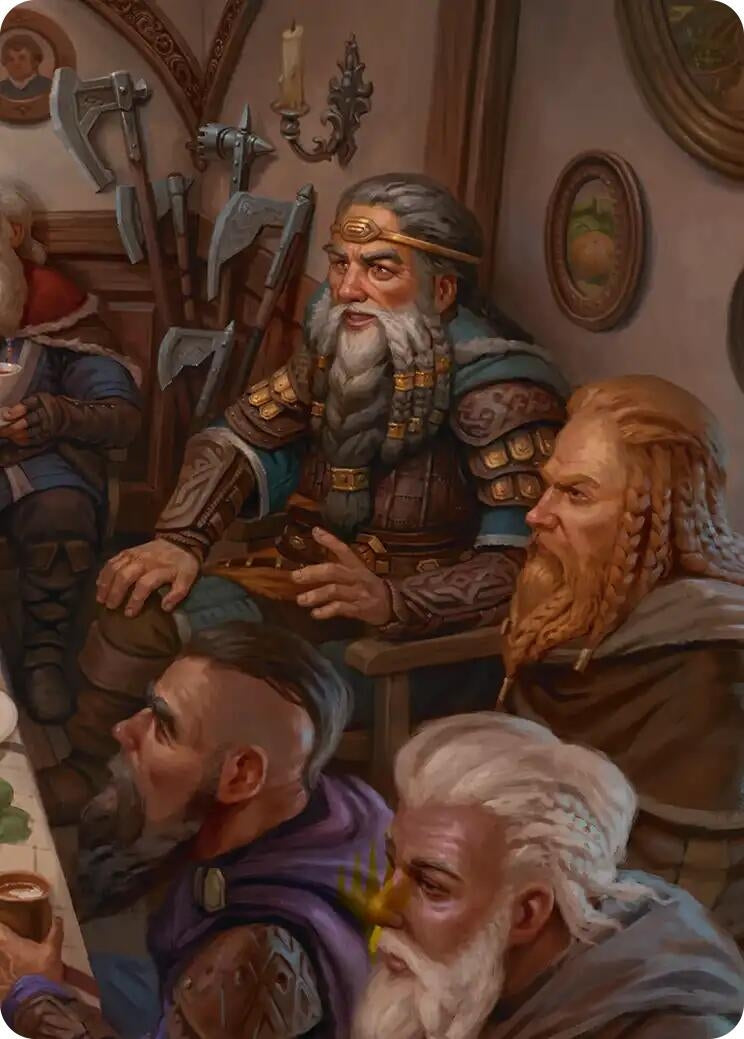 Image for Thorin, King of Durin's Folk Art Card (3/12) (3) (Art Series: The Hobbit) (ASHOB) - Magic: The Gathering