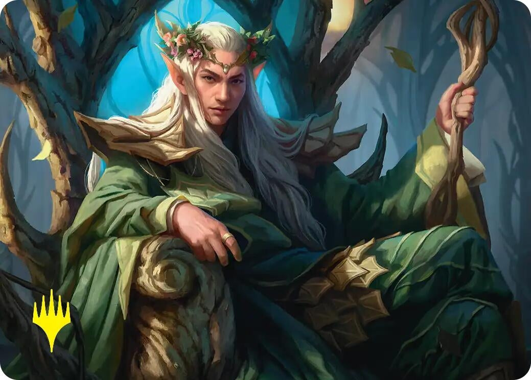 Image for Thranduil, the Elvenking Art Card (Gold-Stamped) (22) (Art Series: The Hobbit) (ASHOB) - Magic: The Gathering