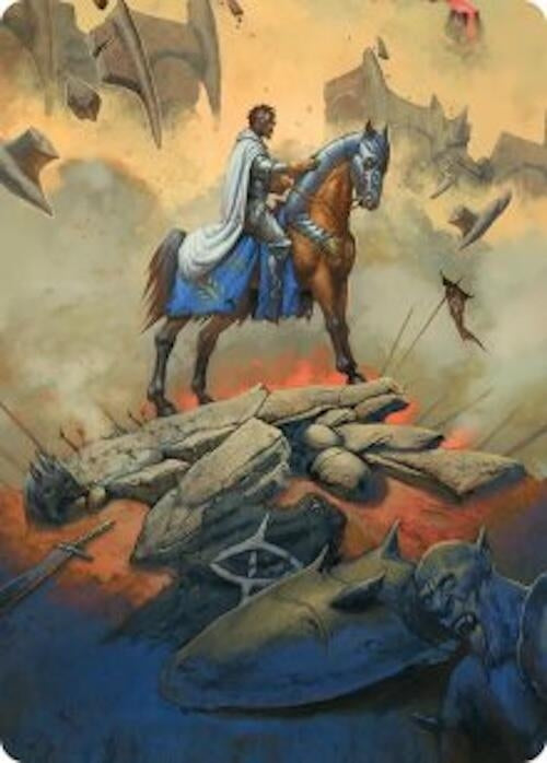 Image for Aragorn, the Uniter Art Card (34) (Art Series: The Hobbit) (ASHOB) - Magic: The Gathering