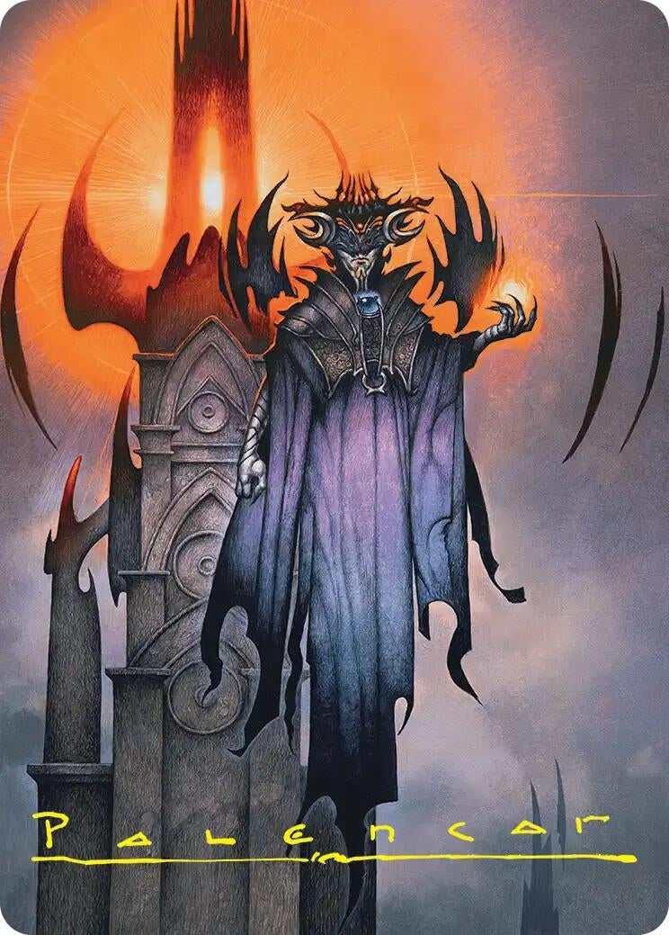 Image for Sauron, the Lidless Eye Art Card (Gold-Stamped Signature) (36) (Art Series: The Hobbit) (ASHOB) - Magic: The Gathering