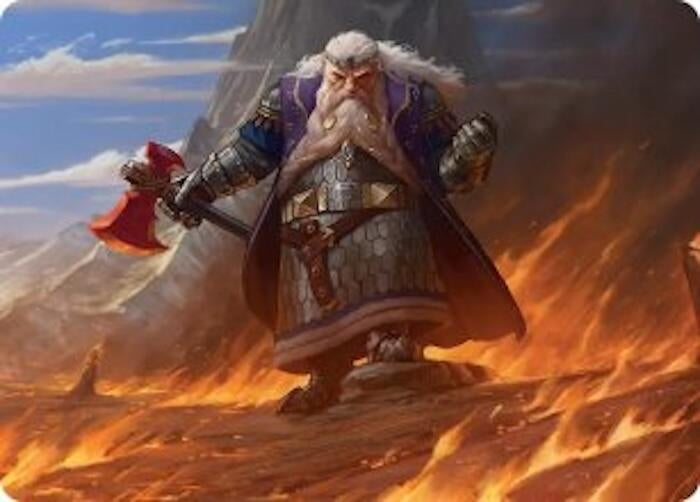 Image for Dain of the Ancient Halls Art Card (48) (Art Series: The Hobbit) (ASHOB) - Magic: The Gathering