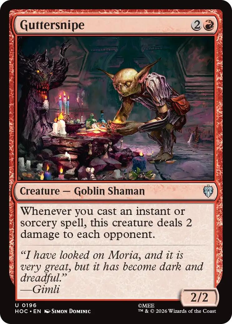 Image for Guttersnipe (196) (The Hobbit: Eternal-Legal) (HOC) - Magic: The Gathering
