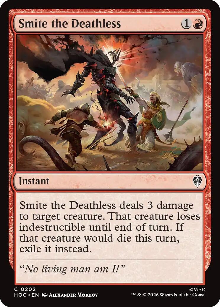 Image for Smite the Deathless (202) (The Hobbit: Eternal-Legal) (HOC) - Magic: The Gathering