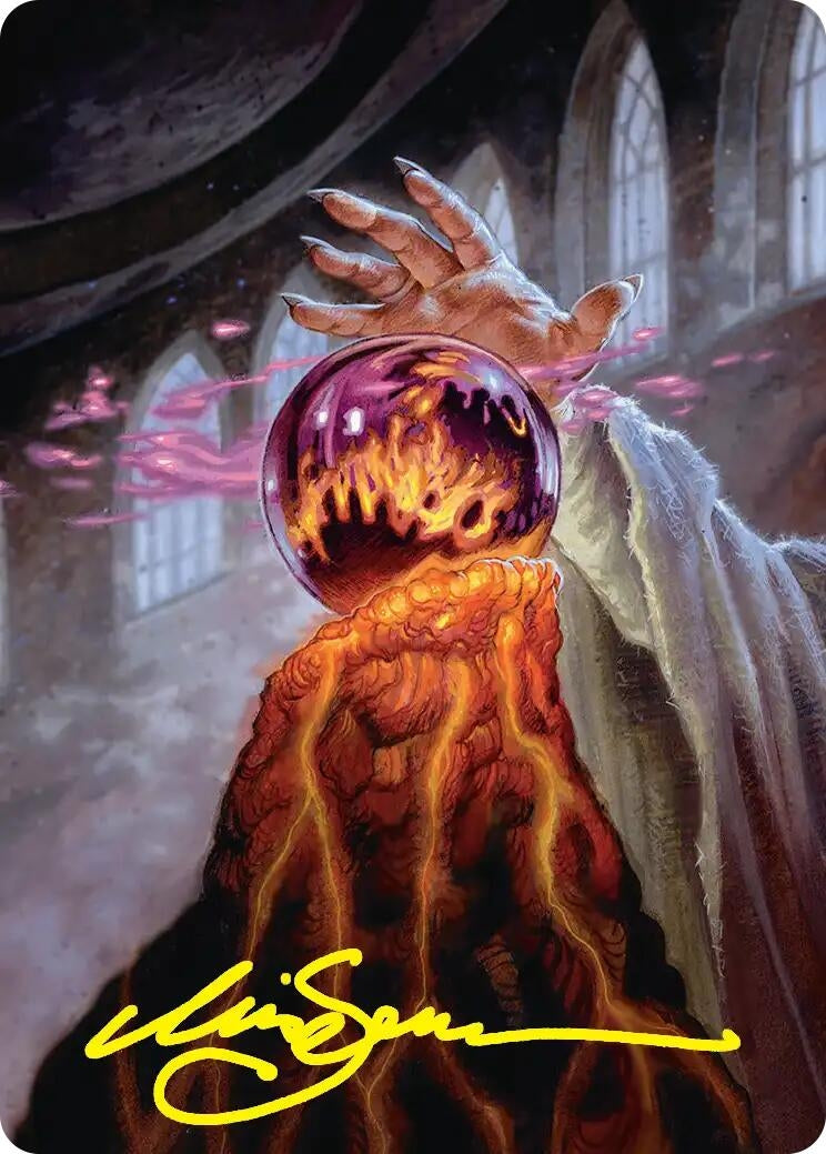 Image for Palantir of Orthanc Art Card (Gold-Stamped Signature) (37) (Art Series: The Hobbit) (ASHOB) - Magic: The Gathering