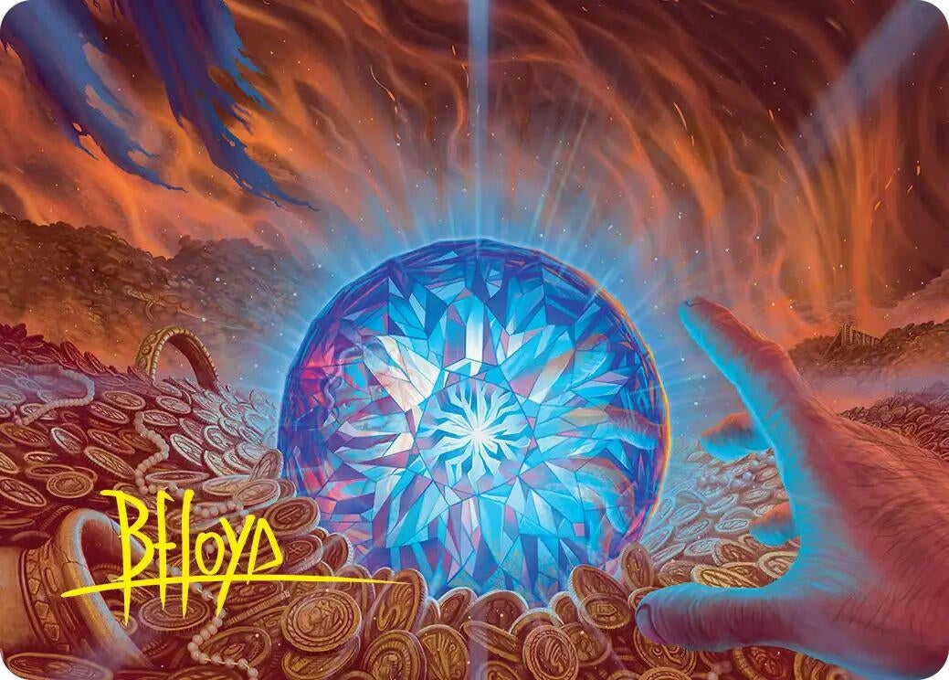 Image for The Arkenstone Art Card (Gold-Stamped Signature) (44) (Art Series: The Hobbit) (ASHOB) - Magic: The Gathering