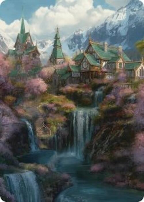 Image for Rivendell Art Card (40) (Art Series: The Hobbit) (ASHOB) - Magic: The Gathering