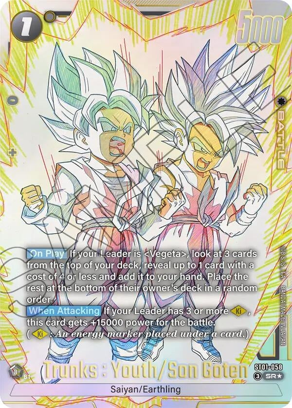 Image for Trunks : Youth/Son Goten (Alternate Art) (ST01-058) (Story Booster 01) (ST01) - Dragon Ball Super: Fusion World