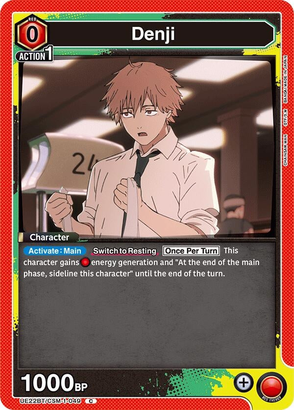 Image for Denji (049) (Box Topper Foil) (UE22BT/CSM-1-049) (UE22BT: CHAINSAW MAN) (UE22BT) - Union Arena