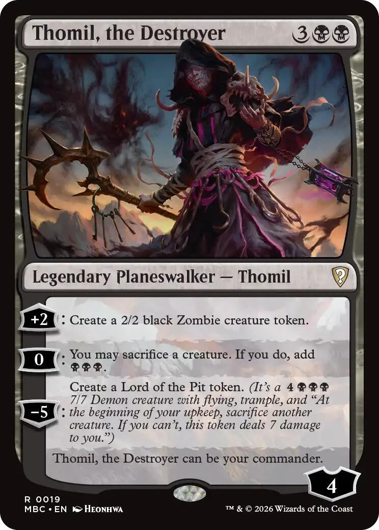 Image for Thomil, the Destroyer (19) (Mystery Booster Commander Edition) (MBC) - Magic: The Gathering