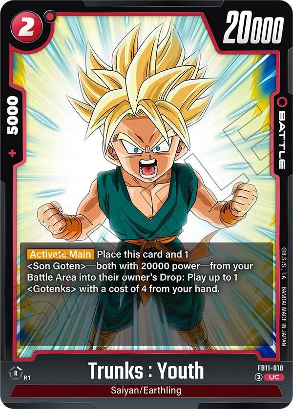 Image for Trunks : Youth - FB11-018 (FB11-018) (Brightness of Hope) (FB11) - Dragon Ball Super: Fusion World